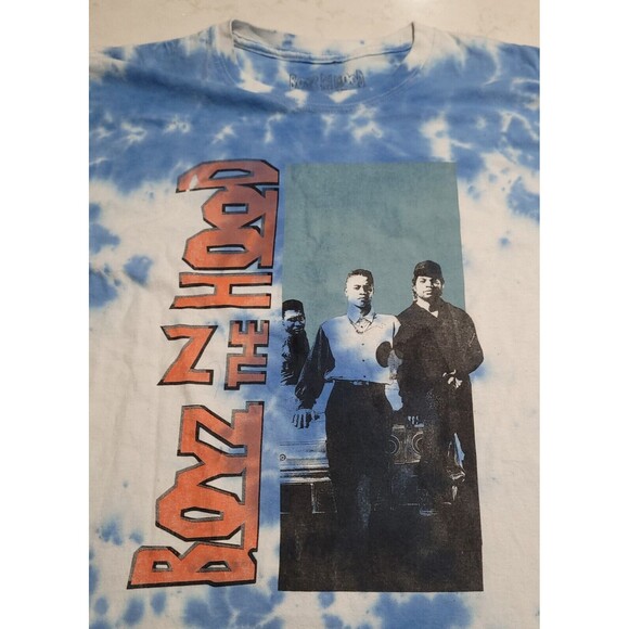 Boyz N The Hood Tie Dye Shirt Large Blue White RN 155105 NWOt - Picture 9 of 11